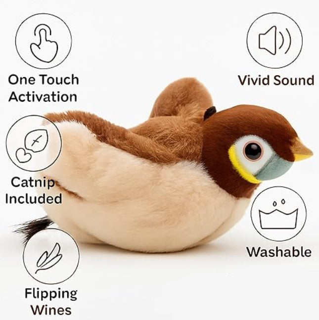 Interactive Flying Bird Cats Toy -Rechargeable